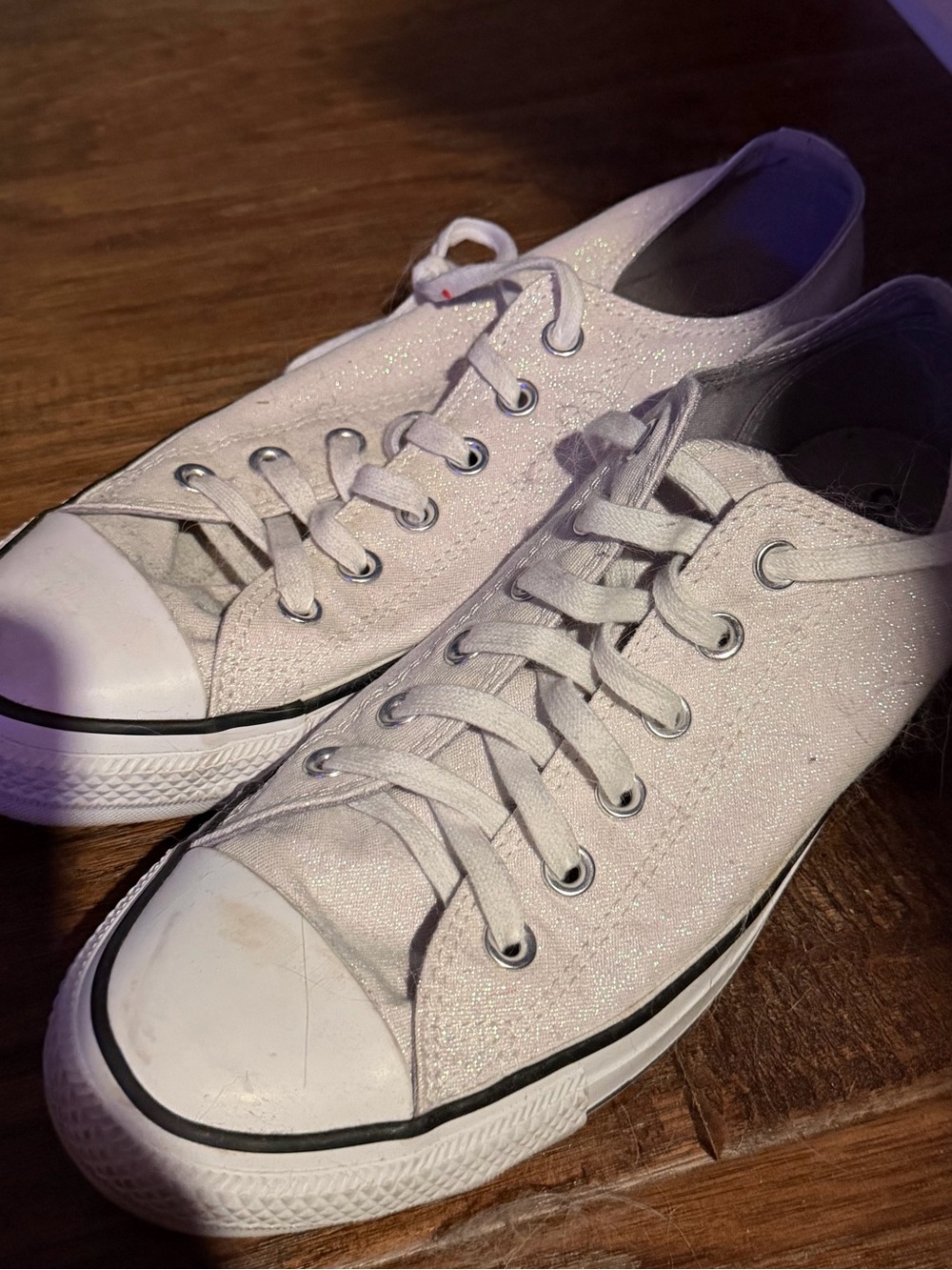 Converse White Low-Top Canvas Sneakers